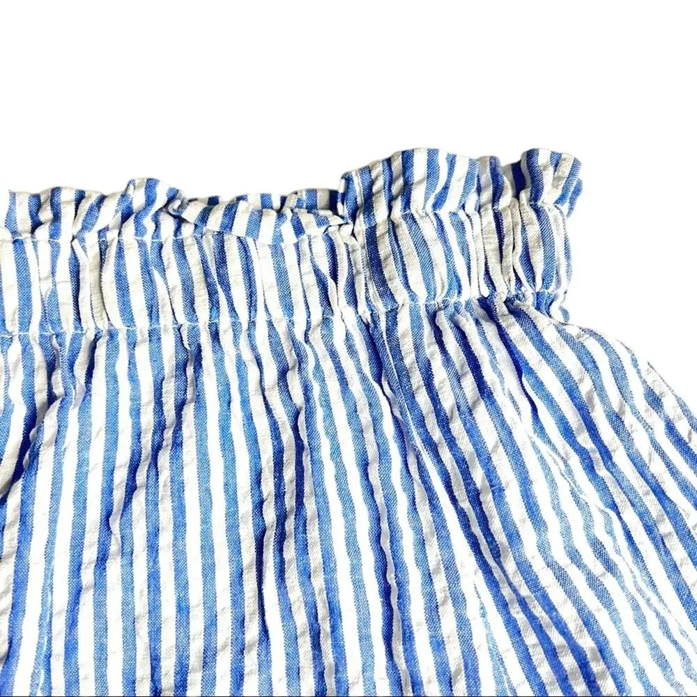 Style Envy Off Shoulder Striped Blouse Sz L